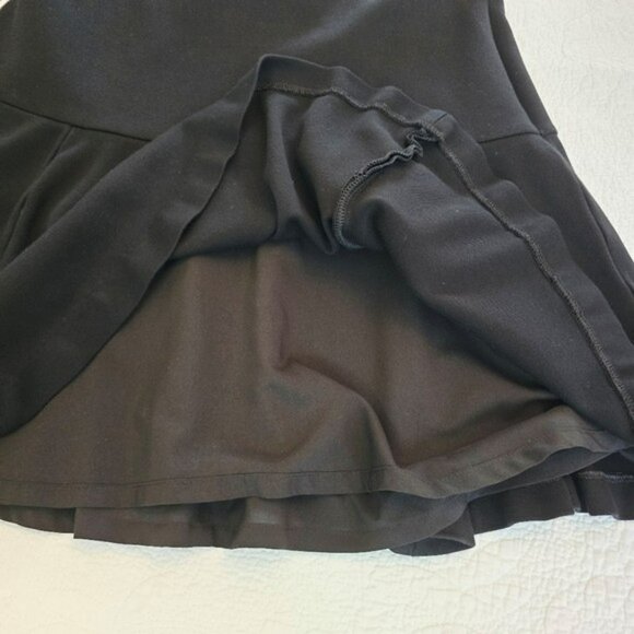 Lauren Ralph Lauren Women's Elegant Mini Black Flared Skirt Size 8 Coquette Tier - Picture 5 of 10